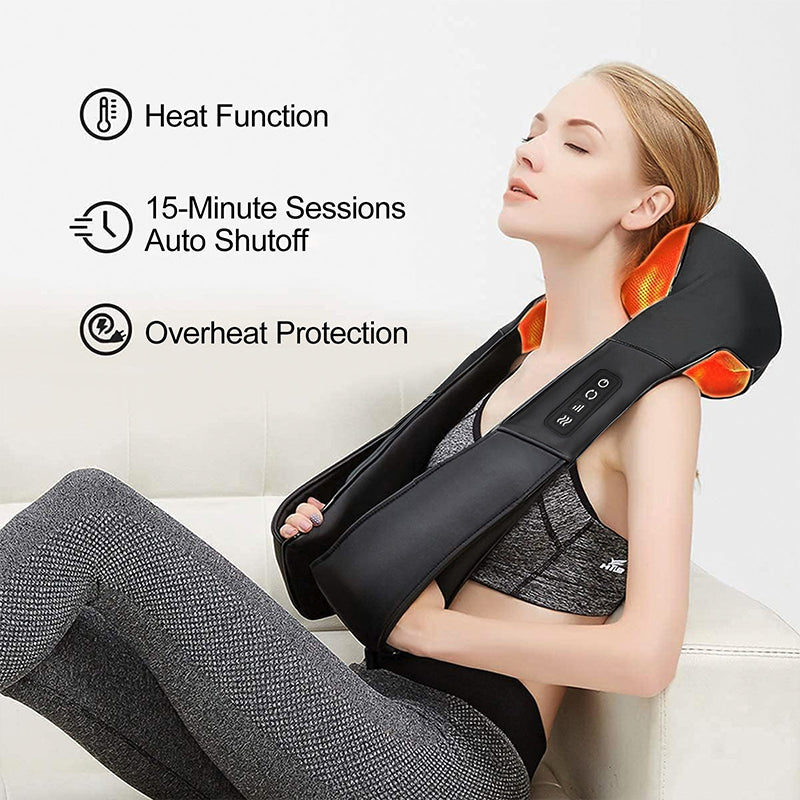 Blemia Shiatsu Heated Neck and Shoulder Massager