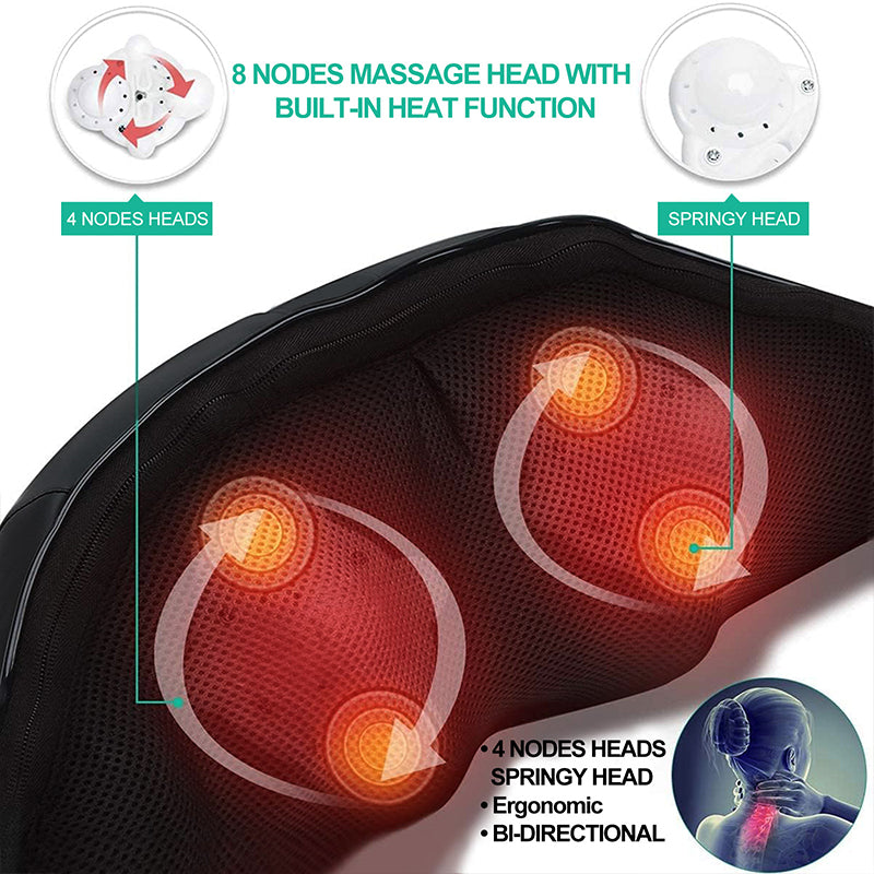 Blemia Shiatsu Heated Neck and Shoulder Massager